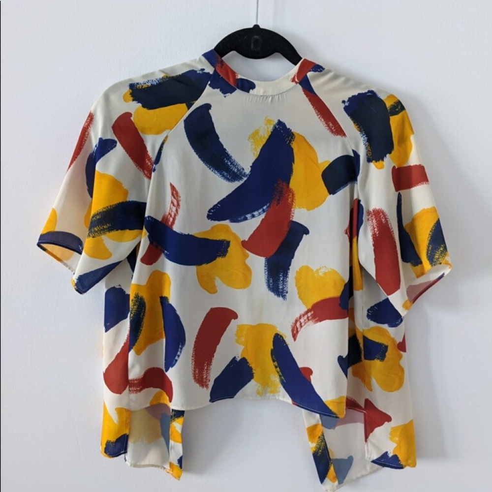 Zara Multicolor Backless Top